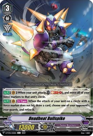 Deadheat Bullspike (D-PV01/232EN) - D-PV01: History Collection
