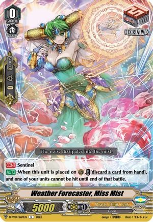 Weather Forecaster, Miss Mist (D-PV01/267EN) - D-PV01: History Collection