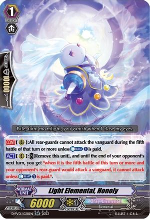 Light Elemental, Honoly (D-PV01/028EN) - D-PV01: History Collection