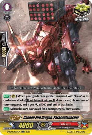 Cannon Fire Dragon, Parasaulauncher (D-PV01/037EN) - D-PV01: History Collection