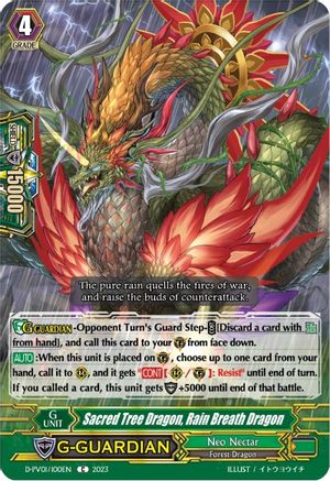 Sacred Tree Dragon, Rain Breath Dragon (D-PV01/100EN) - D-PV01: History Collection