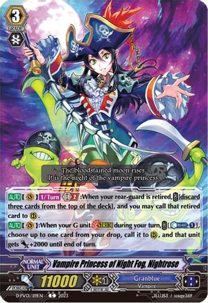 Vampire Princess of Night Fog, Nightrose (D-PV01/119EN) - D-PV01: History Collection