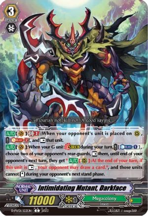 Intimidating Mutant, Darkface (D-PV01/122EN) - D-PV01: History Collection