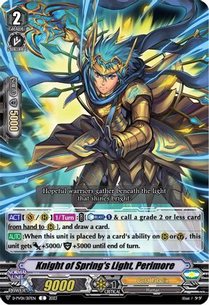 Knight of Spring's Light, Perimore (D-PV01/317EN) - D-PV01: History Collection