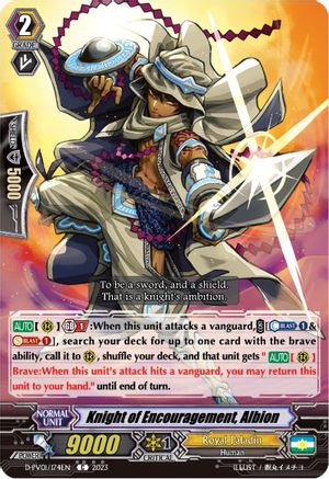 Knight of Encouragement, Albion (D-PV01/174EN) - D-PV01: History Collection