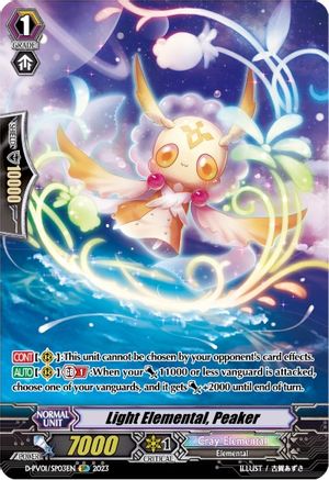 Light Elemental, Peaker (SP) (D-PV01/SP03EN) - D-PV01: History Collection