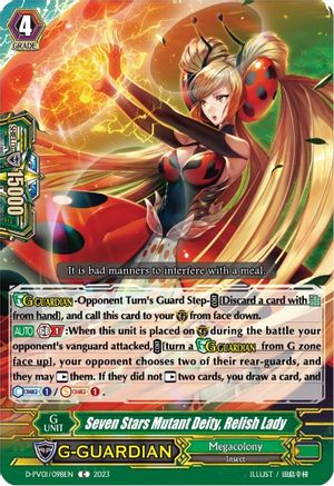 Seven Stars Mutant Deity, Relish Lady (D-PV01/098EN) - D-PV01: History Collection
