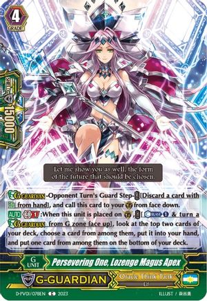 Persevering One, Lozenge Magus Apex (D-PV01/078EN) - D-PV01: History Collection