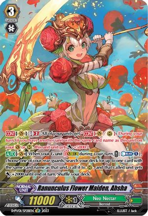 Ranunculus Flower Maiden, Ahsha (D-PV01/SP28EN) - D-PV01: History Collection