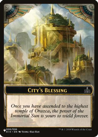 City's Blessing // The Monarch Double-sided Token [LIST - 6 // 14]