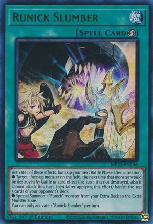 Runick Slumber (MP23-EN246) - 25th Anniversary Tin: Dueling Heroes Mega Pack 1st Edition