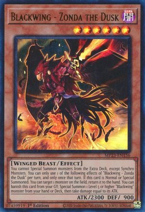Blackwing - Zonda the Dusk [MP23 - MP23-EN156]