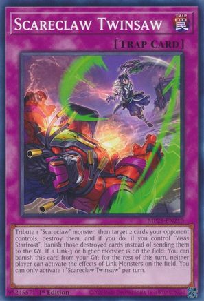 Scareclaw Twinsaw (MP23-EN210) - 25th Anniversary Tin: Dueling Heroes Mega Pack 1st Edition