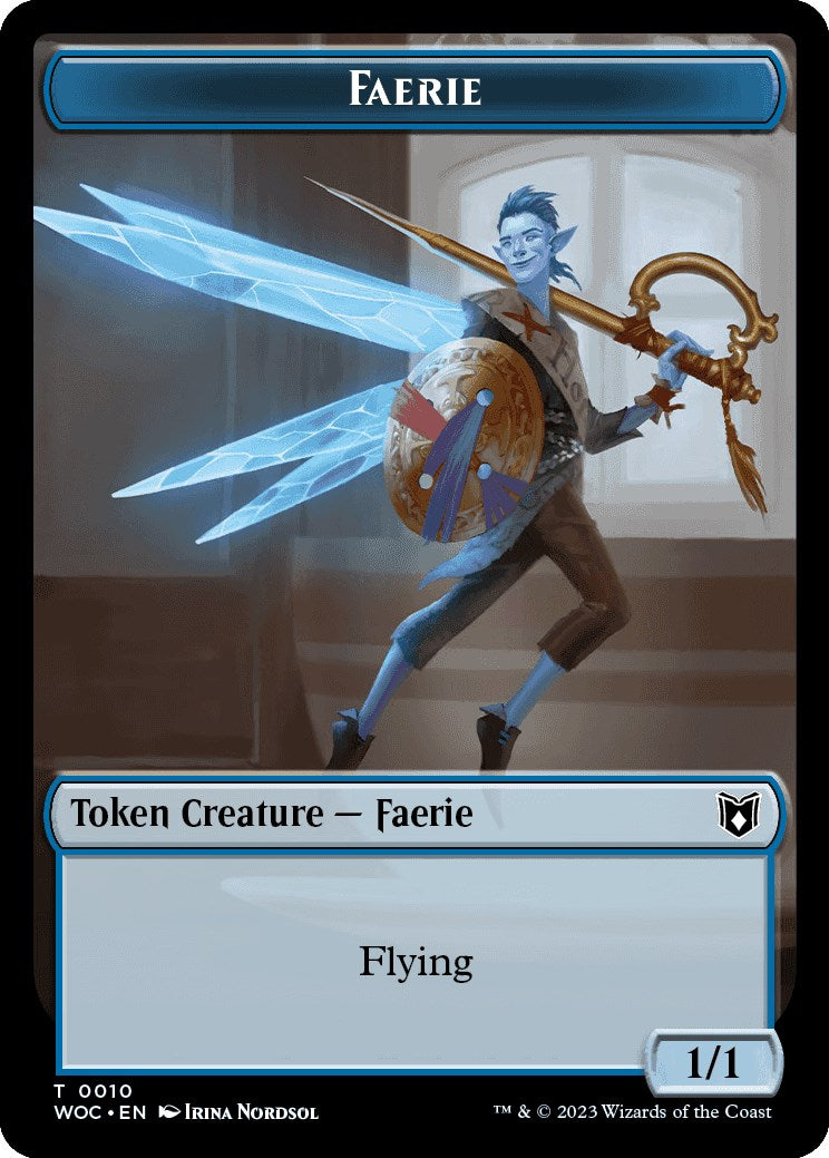 Faerie // Saproling Double-Sided Token [WOC - 10 // 15]