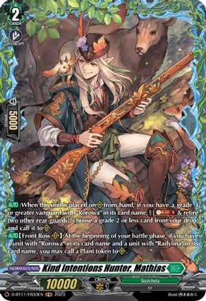 Kind Intentions Hunter, Mathias (FR) (D-BT11/FR33EN) - D-BT11: Clash of the Heroes