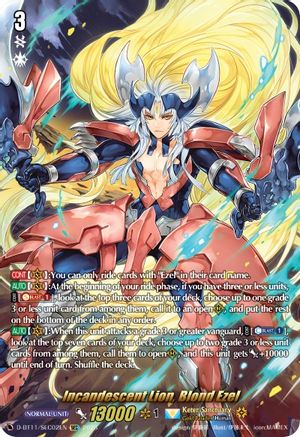 Incandescent Lion, Blond Ezel (SEC) (D-BT11/SEC02EN) - D-BT11: Clash of the Heroes