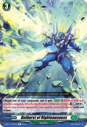 Outburst of Righteousness [D-BT11 - D-BT11/101EN]