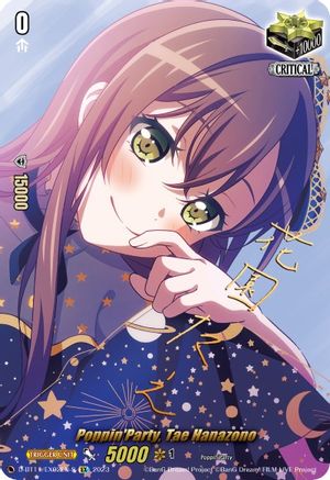 Poppin'Party, Tae Hanazono (Signature) (D-BT11/EX02EN-S) - Clash of the Heroes