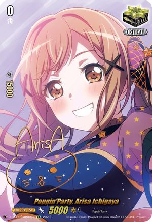 Poppin'Party, Arisa Ichigaya (Signature) (D-BT11/EX05EN-S) - Clash of the Heroes