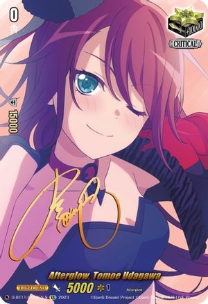 Afterglow, Tomoe Udagawa (Signature) (D-BT11/EX09EN-S) - Clash of the Heroes