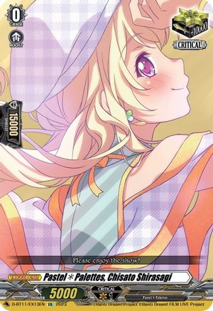 Pastel*Palettes, Chisato Shirasagi (D-BT11/EX13EN) - D-BT11: Clash of the Heroes
