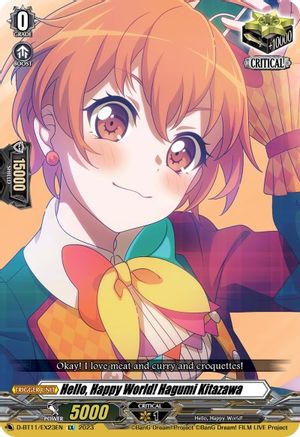 Hello, Happy World! Hagumi Kitazawa (D-BT11/EX23EN) - D-BT11: Clash of the Heroes
