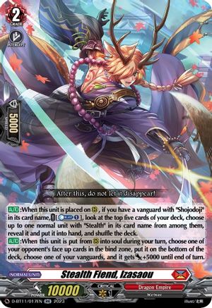 Stealth Fiend, Izasaou (D-BT11/017EN) - D-BT11: Clash of the Heroes