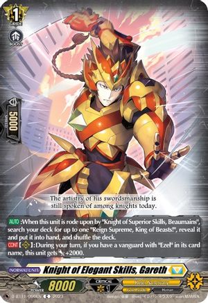 Knight of Elegant Skills, Gareth [D-BT11 - D-BT11/090EN]