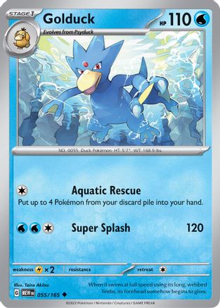 Golduck 055/165  SV Scarlet & Violet 151 - Uncommon