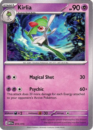 Kirlia 015/015  McDonalds Promos 2023 - Promo