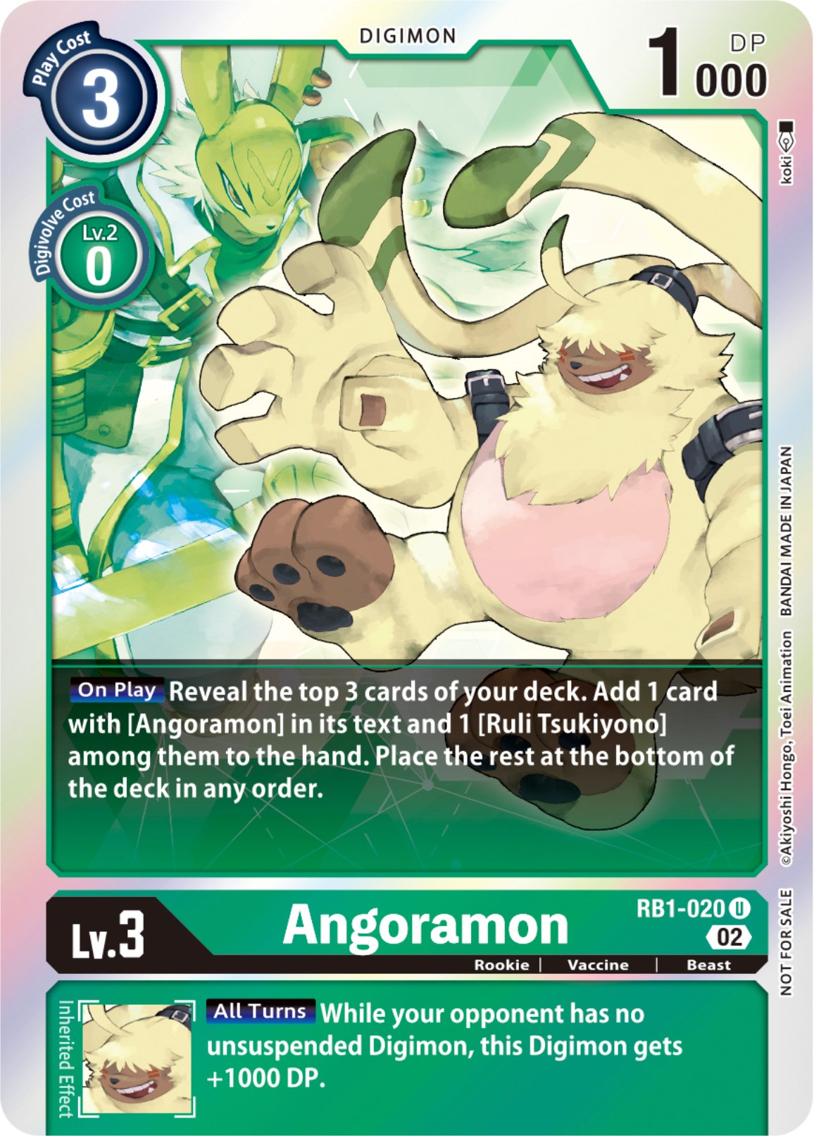 Angoramon (Resurgence Booster Box Promotion Pack) [RB-01 - RB1-020 U]
