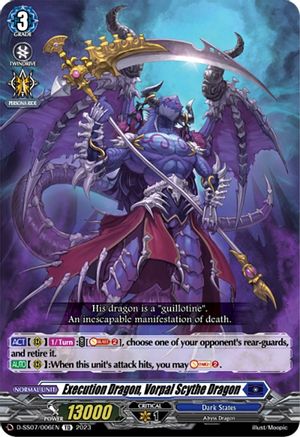Execution Dragon, Vorpal Scythe Dragon (D-SS07/006EN) - D-SS07: Stand Up Deckset "Favrneel"