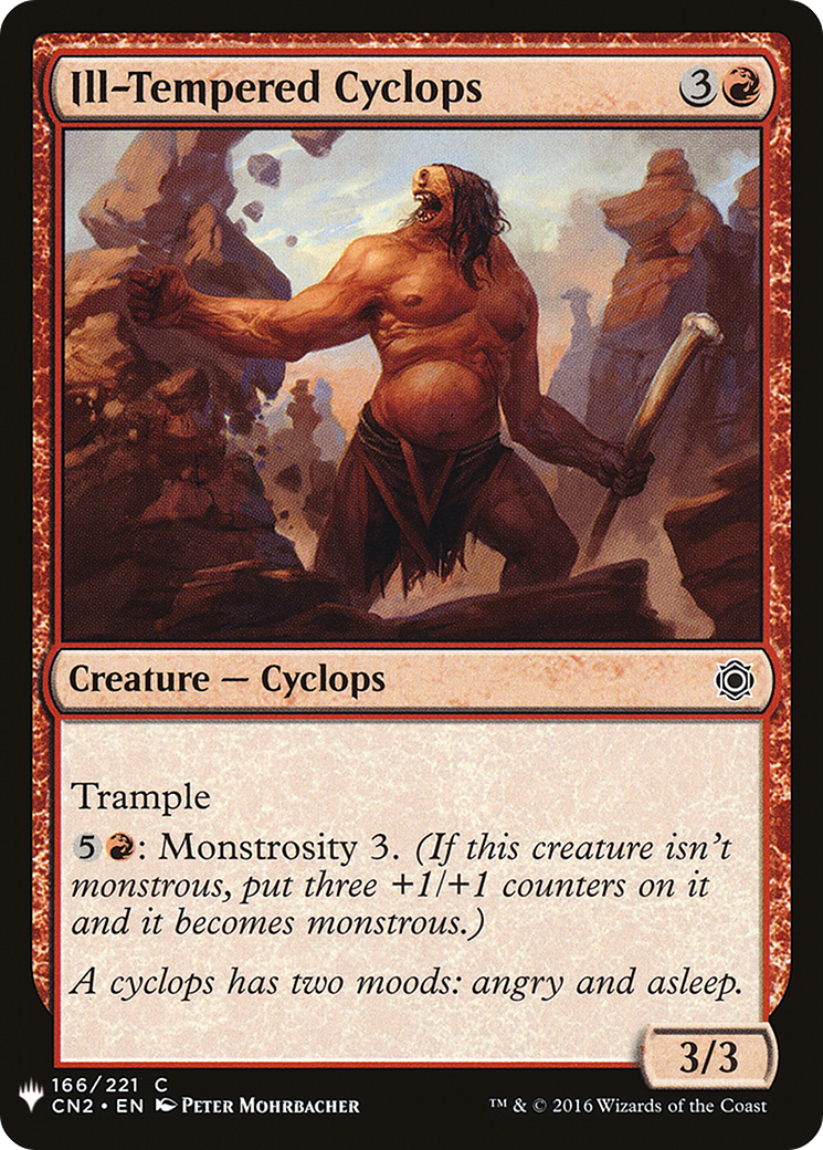Ill-Tempered Cyclops [LIST - 166]