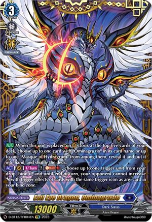 Evil Eye Dragon, Ominagruzio (FFR) (D-BT12/FFR04EN) - Evenfall Onslaught