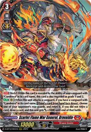 Scarlet Flame War General, Bravaldin [D-BT12 - D-BT12/001EN]