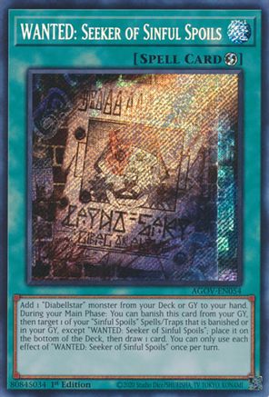 WANTED: Seeker of Sinful Spoils [AGOV - AGOV-EN054]