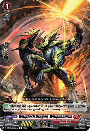 Whiplash Dragon, Whipasaurus [D-BT12 - D-BT12/038EN]