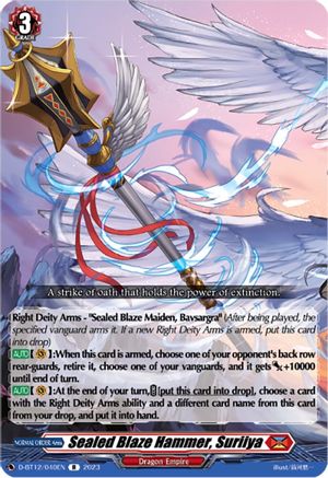 Sealed Blaze Hammer, Suriiya [D-BT12 - D-BT12/040EN]