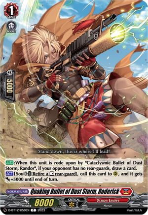 Quaking Bullet of Dust Storm, Roderick [D-BT12 - D-BT12/059EN]