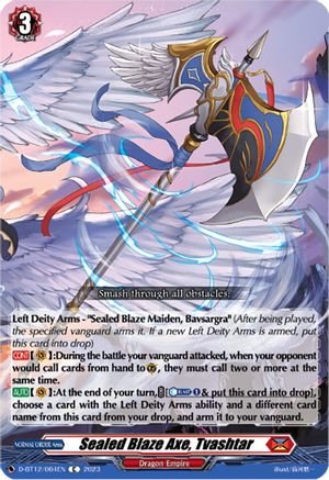 Sealed Blaze Axe, Tvashtar (D-BT12/064EN) - D-BT12: Evenfall Onslaught