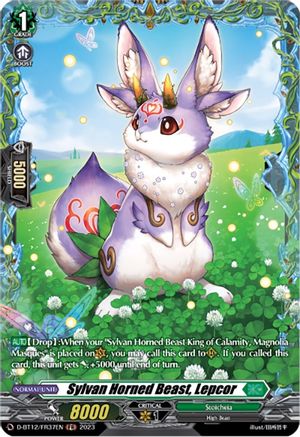 Sylvan Horned Beast, Lepcor (FR) (D-BT12/FR37EN) - D-BT12: Evenfall Onslaught
