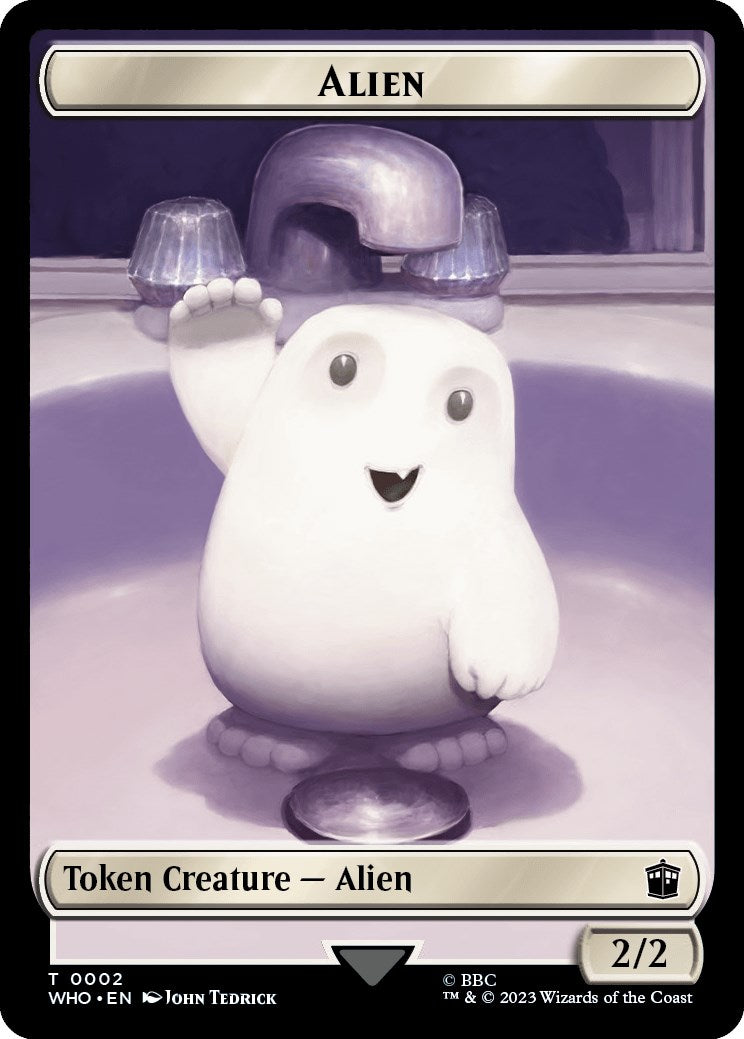 Alien // Dinosaur Double-Sided Token [WHO - 2 // 20]