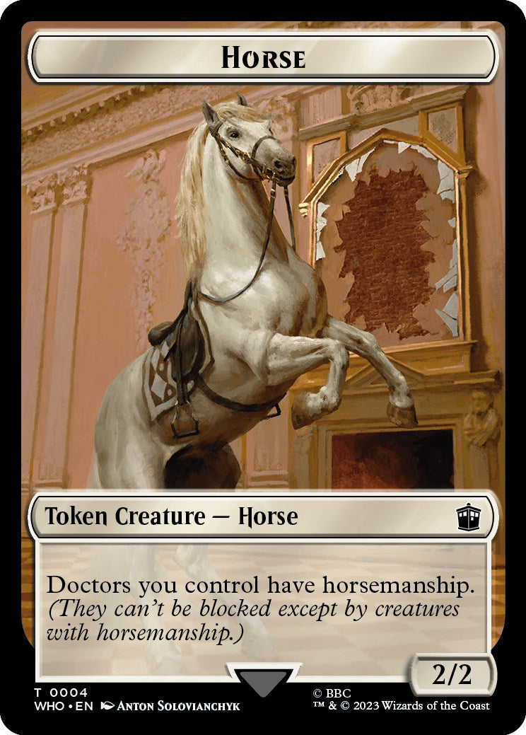 Horse // Clue (0022) Double-Sided Token [WHO - 4 // 22]
