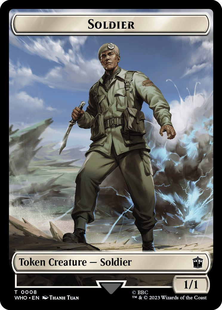 Soldier // Alien Warrior Double-Sided Token [WHO - 8 // 14]