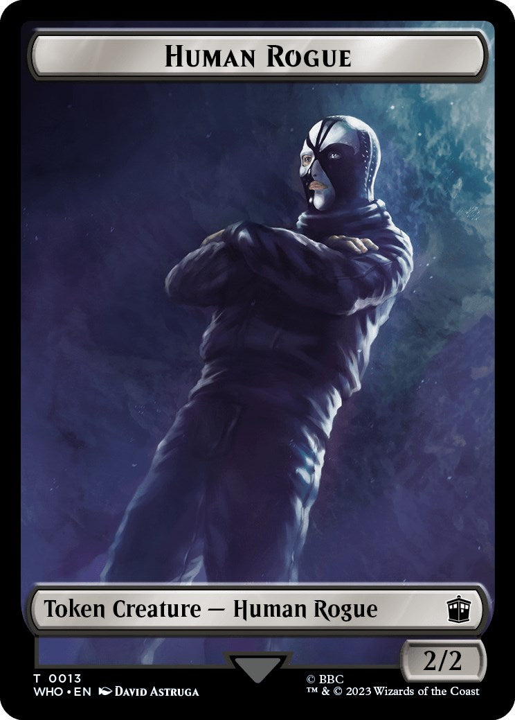 Human Rogue // Clue (0021) Double-Sided Token [WHO - 13 // 21]