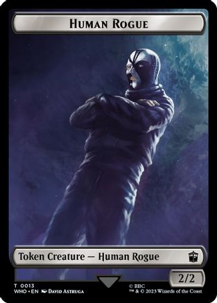 Human Rogue // Clue (0021) Double-Sided Token [WHO - 13 // 21]