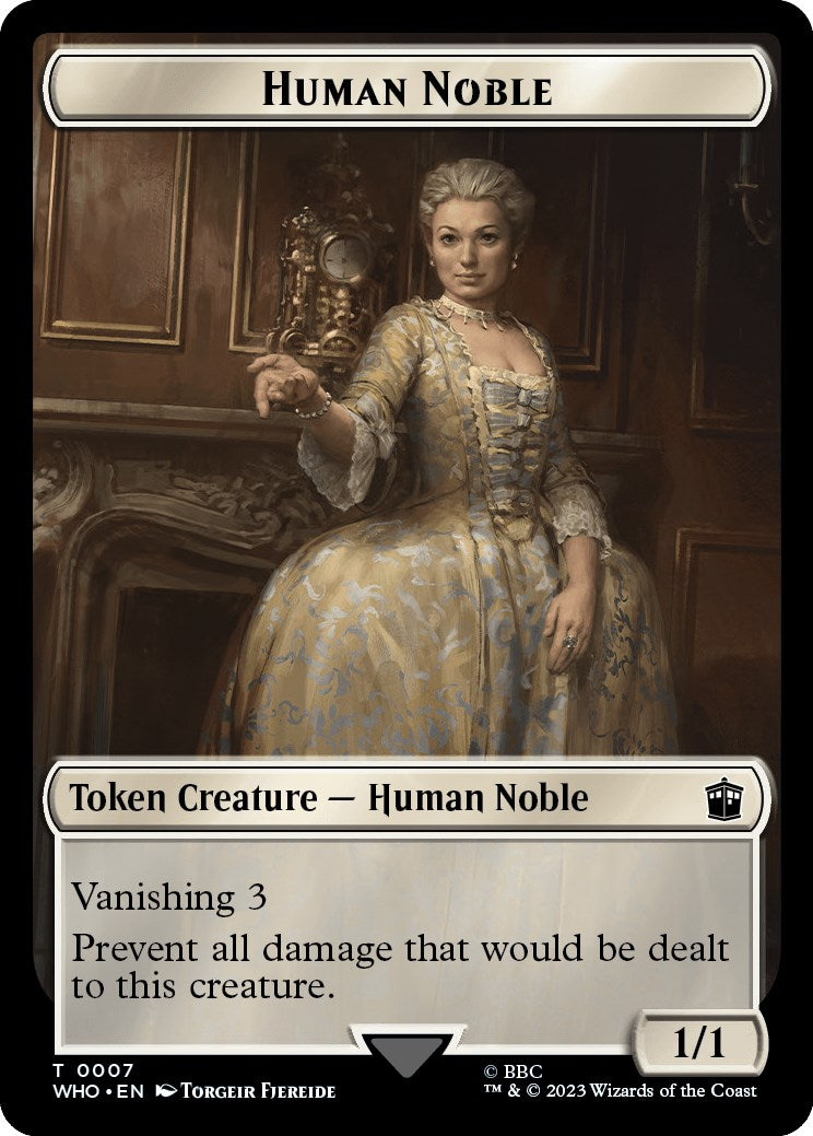 Human Noble // Clue (0022) Double-Sided Token [WHO - 7 // 22]