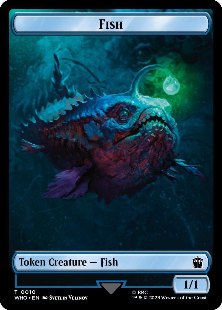 Fish // Beast Double-Sided Token [WHO - 10 // 17]