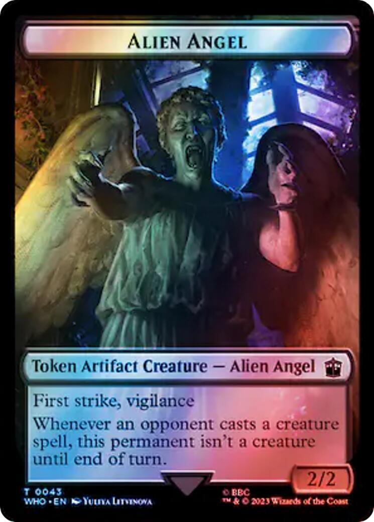 Alien Angel // Alien Insect Double-Sided Token (Surge Foil) [WHO - 43 // 51]