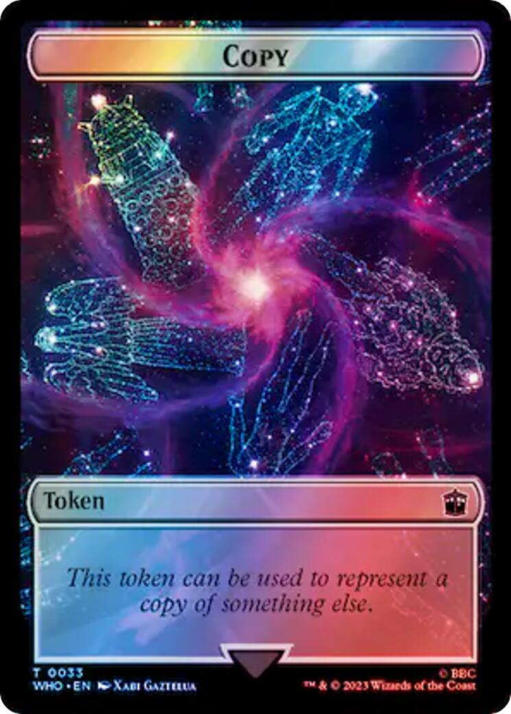 Copy // Alien Warrior Double-Sided Token (Surge Foil) [WHO - 33 // 46]